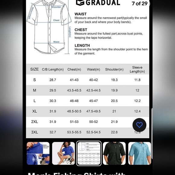 Men's Fishing Shirts with Zipper Pockets UPF 50+ Lightweight Cool Short Sleeve - Picture 4 of 15